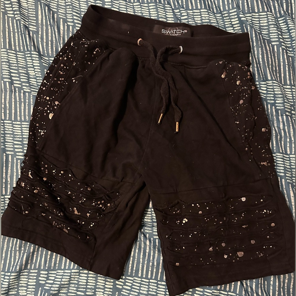 Switch Glisten Black Shorts